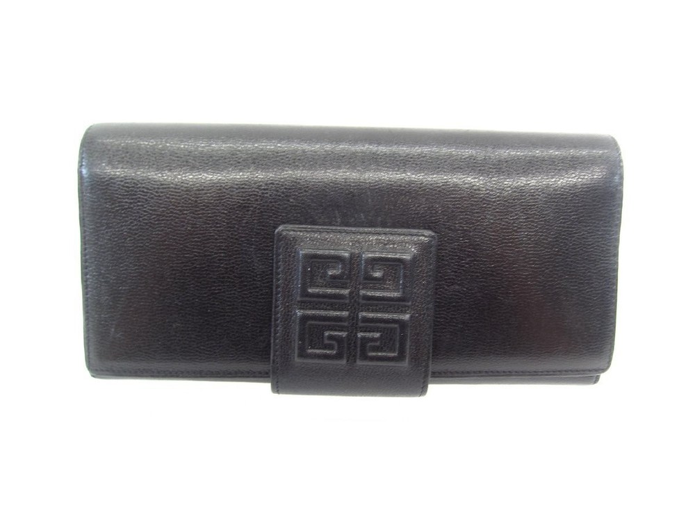 Givenchy Black Bifold Wallet Long Ua12293