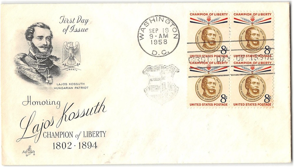 US #1118 First Day Cover (FDC), 1958