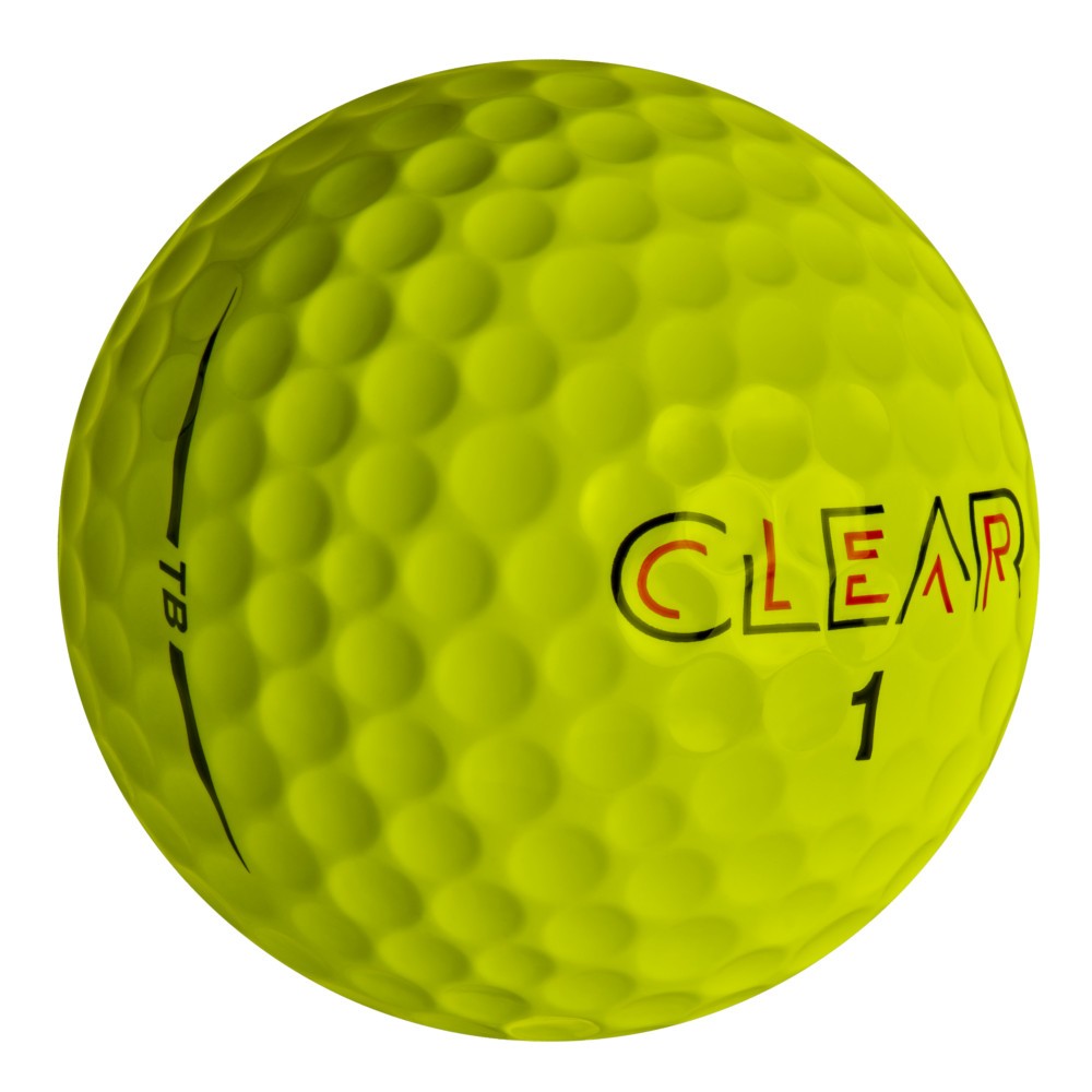 Clear Tour Black Golf Balls - Yellow - 3 Dozen Bundle