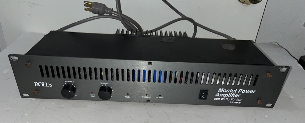 Rolls RA200 Rackmount Mosfet Power Amplifier - Tested