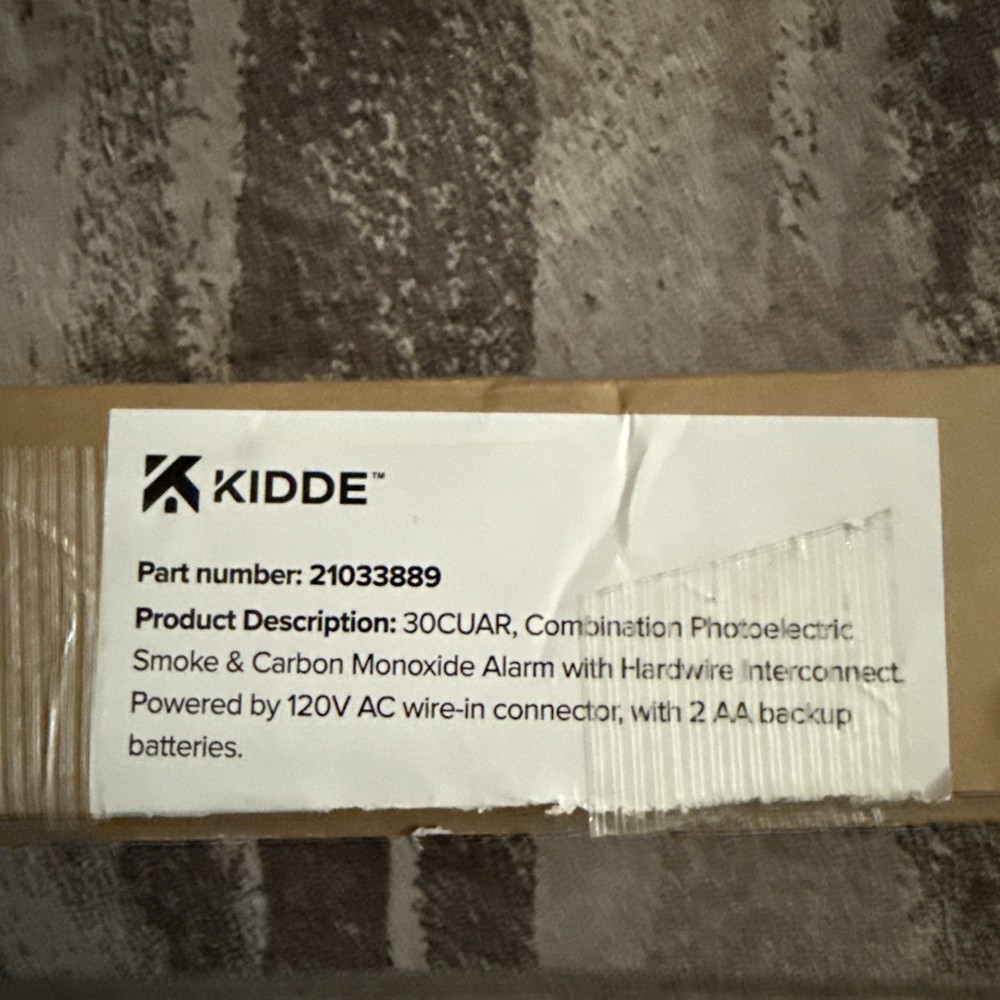 Kidde Hardwired Smoke & Carbon Monoxide Detector for Home. 3-Pack.