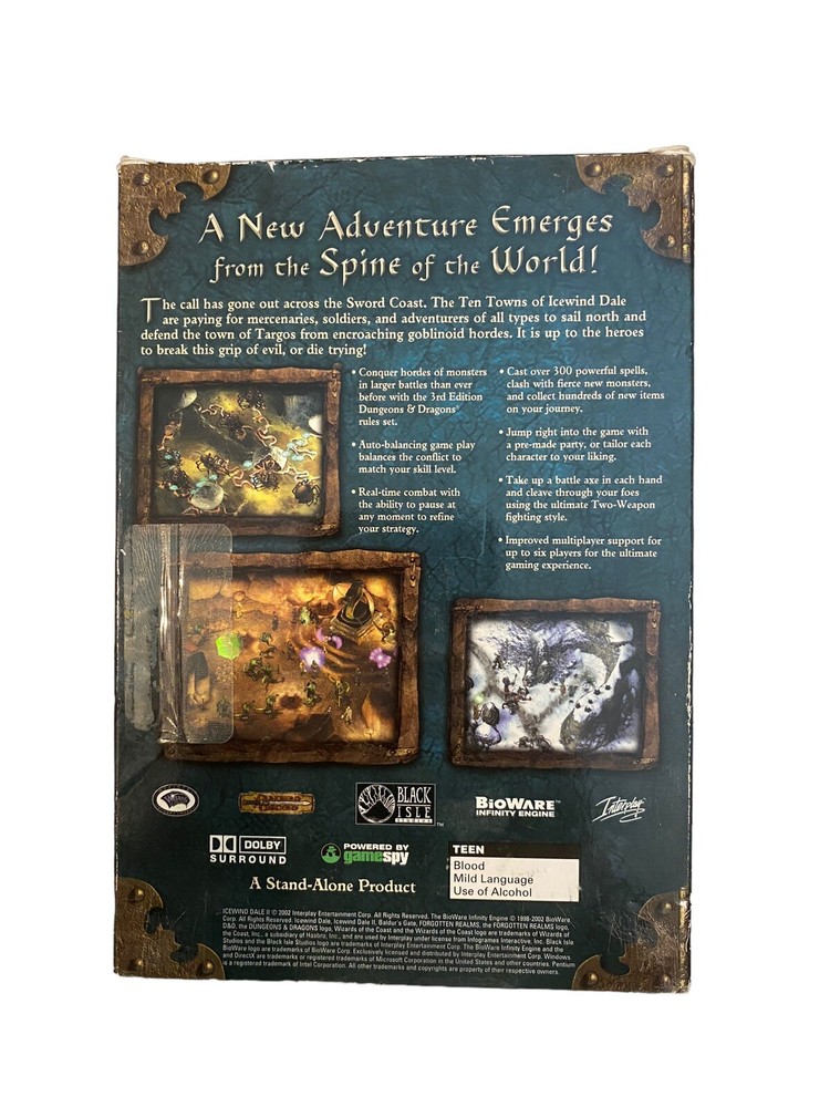 Icewind II PC CD-ROM Forgotten Realms D&D