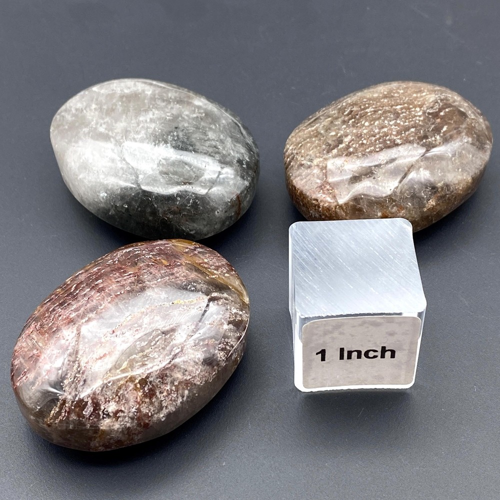 Thousand Layer Quartz Palm Pocket Stone