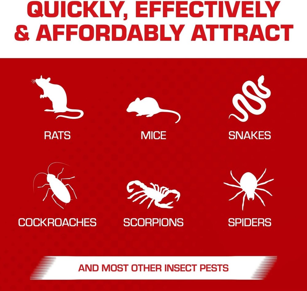 Super Hold Glue Traps - Ready-to-Use Rat Size for Efficient Pest Control, 2 Pack
