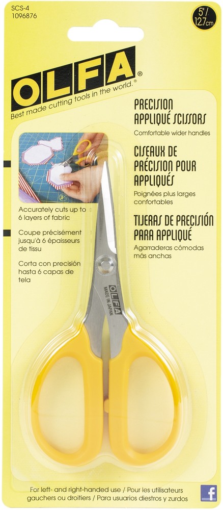 Olfa 1096876 Precision Applique Scissors 5"-
