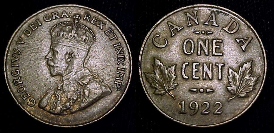 CANADA 1922 One Cent XF