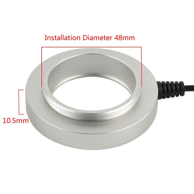 LED Adjustable Ring Light For Stereo Trinocular Binocular Microscope M48 Thread