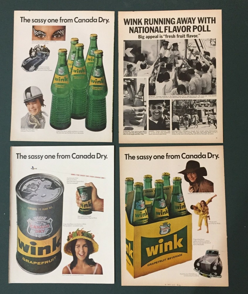 Wink Advertisements Lot of 4