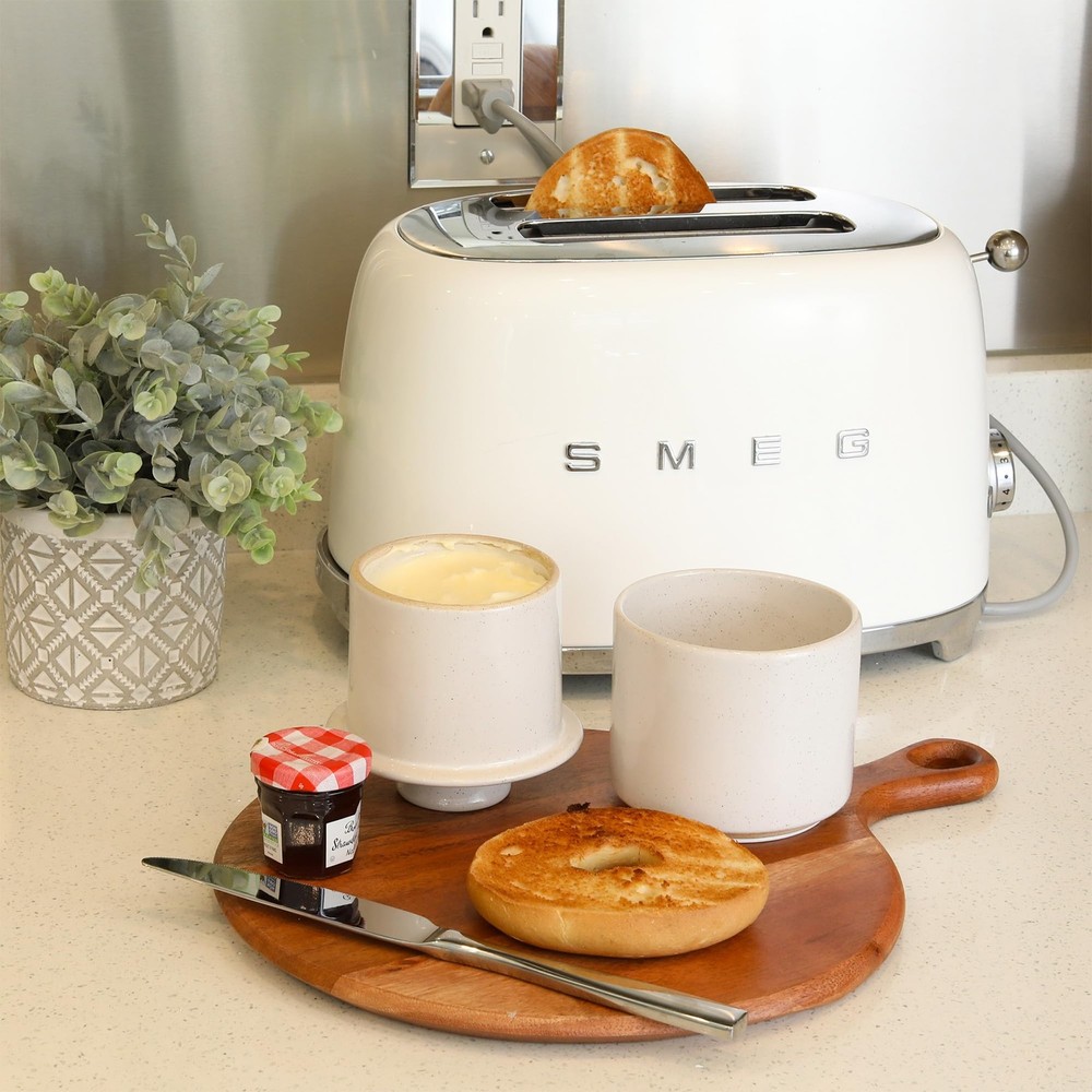 Beautiful Ceramic Butter Crock For Kitchen Countertop – Premium Container wit...