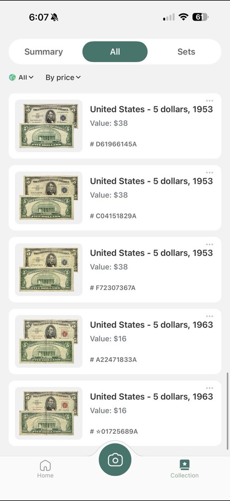 Rare Notes. Silver Certificates, Hawaii Etc
