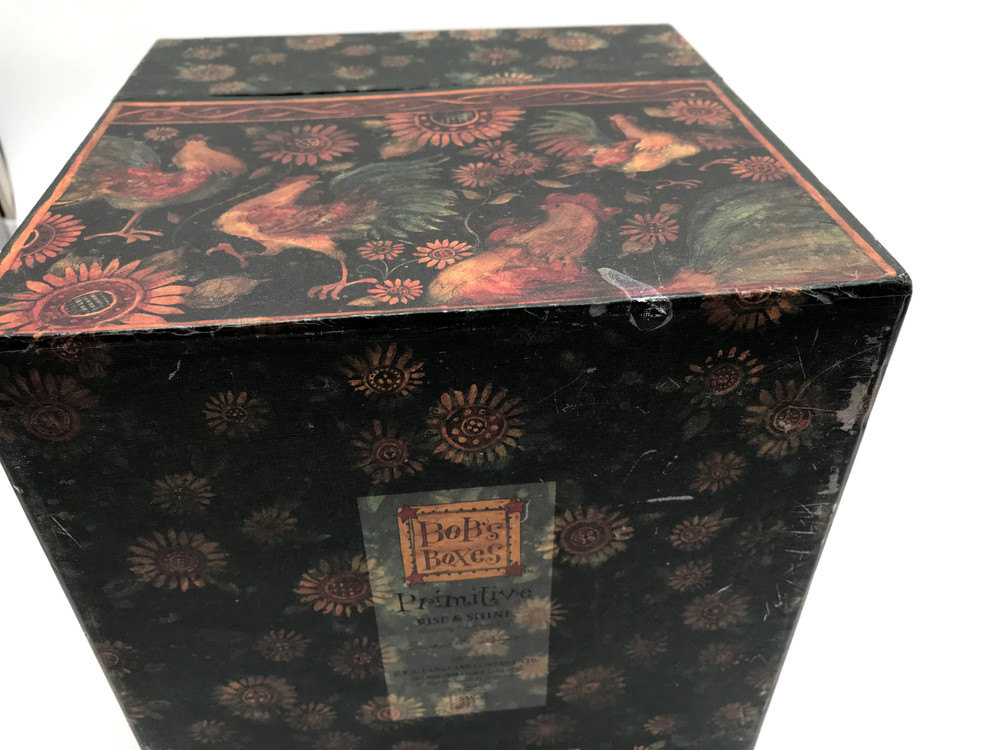 Bob’s Boxes Rise and Shine Rooster 3 Square Decorative Nesting Boxes