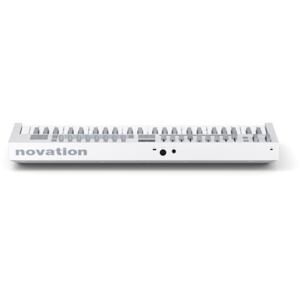 Novation Launchkey 49 MK4 USB MIDI Keyboard Controller (White, 49 Keys) KIT