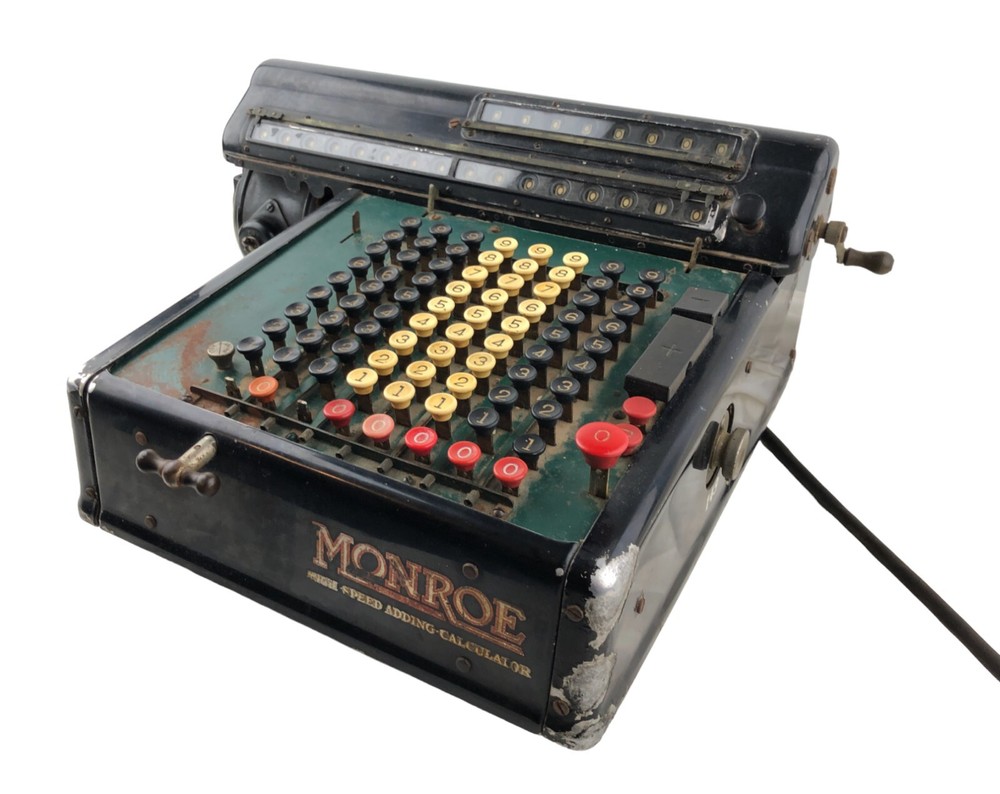 Vintage Monroe High Speed Adding Machine Calculator Model KA