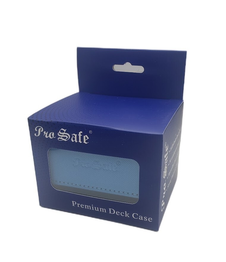 Pro Safe Premium Deck Case LIGHT BLUE Microfiber Lined - Holds 100+ Gaming Cards