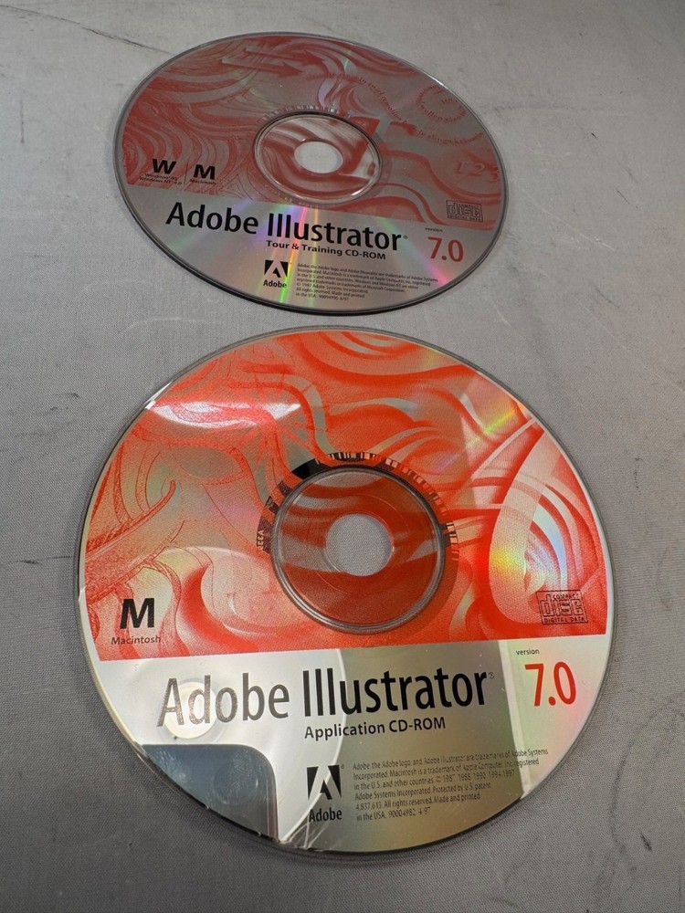 Adobe Illustrator 7 for Mac with Tutorial Disc. Product Code.