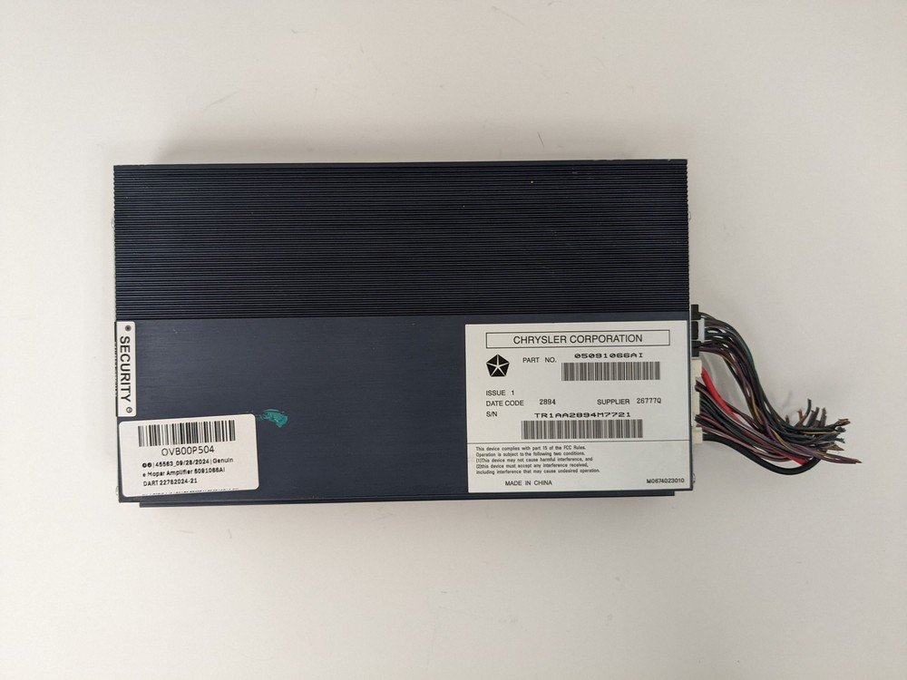 Genuine Mopar Amplifier 5091066AI DART