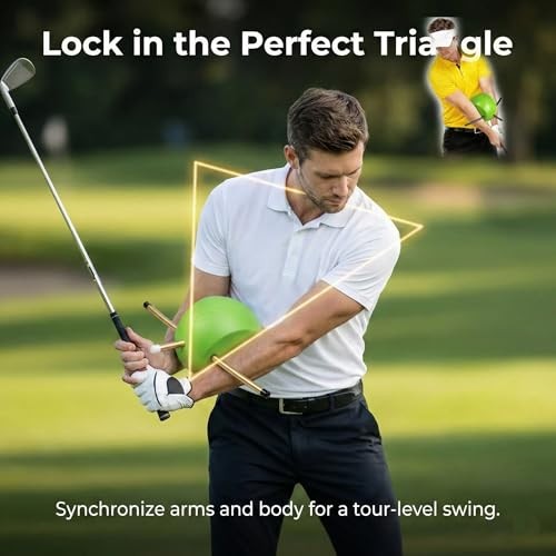 The Connector Golf Training Aid & Arm Band Bundle Precision Swing Trainer for