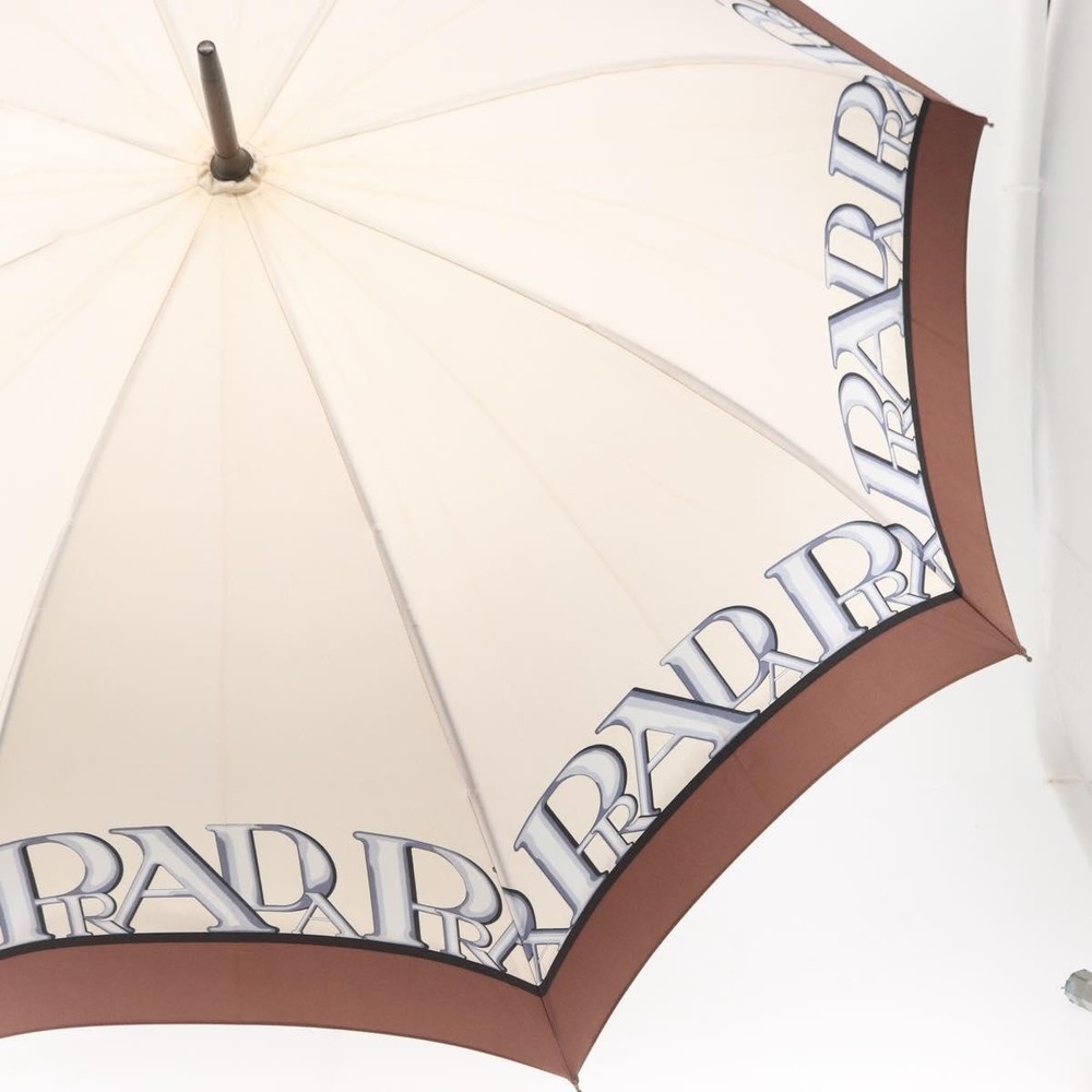 PRADA Umbrella Polyester Ivory Auth 151377