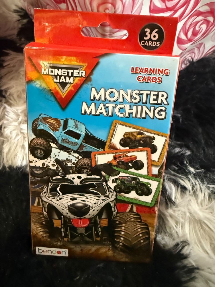 Monster Jam learning memory card! Perfect gift! Only 2 available!