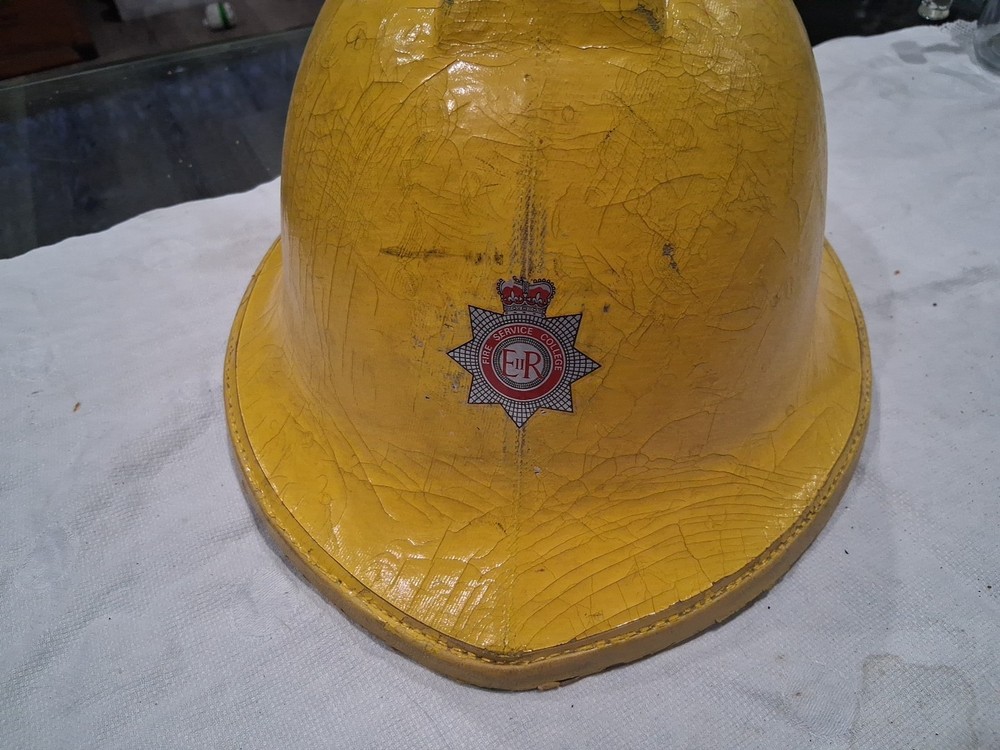 Vintage British Fire Helmet