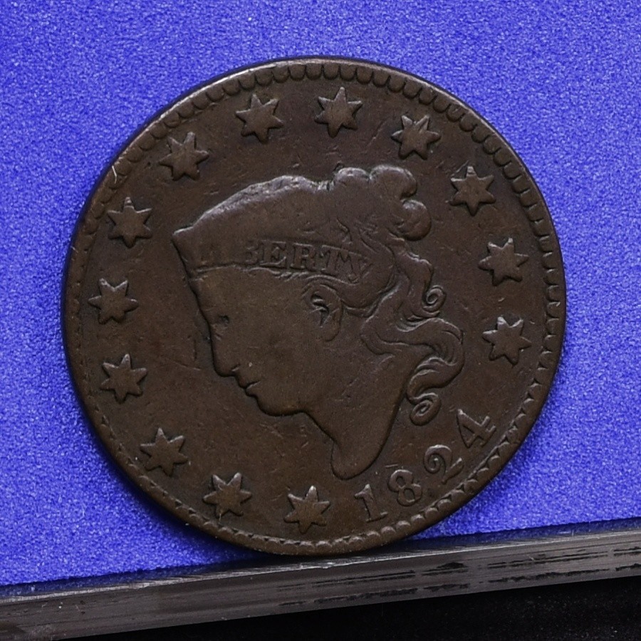 1824 Large Cent - VG (#59014-L)