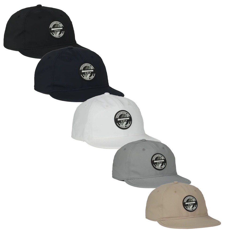 Bridgestone Mens 6 Panel Crusher Adjustable Golf Hat - New