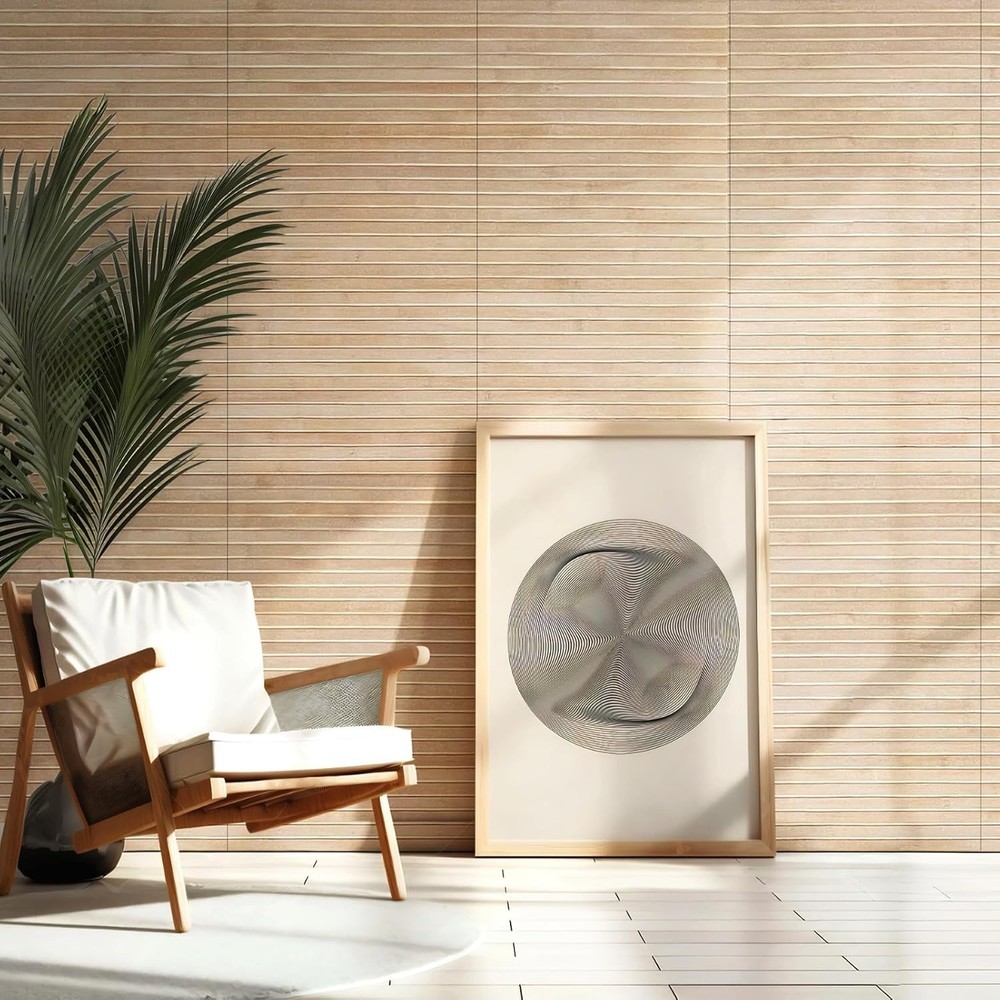 Eco-Friendly Carbonized Bamboo Panel 12x96" - Chic Tropical Interior Accent