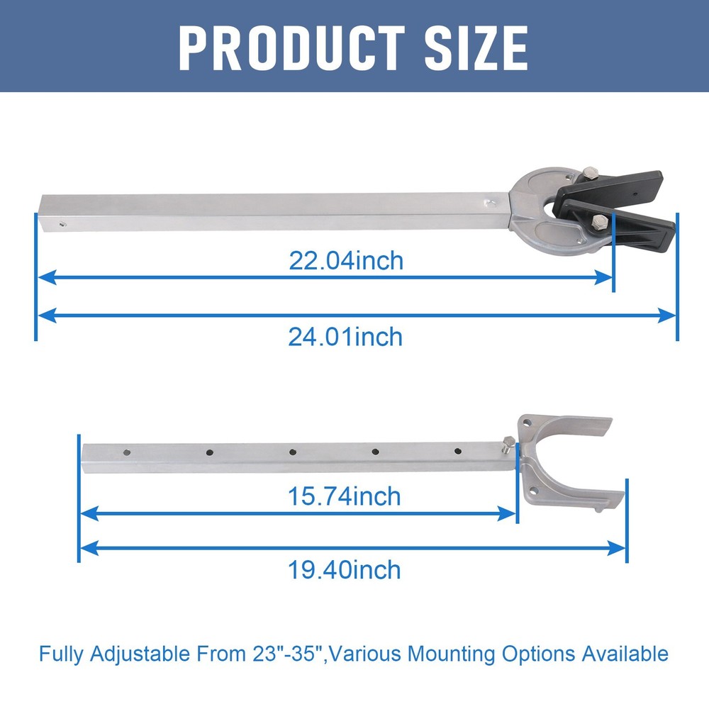 23-35" Adjustable Transom Saver 400-RB Composite Head Holds Engine NEW