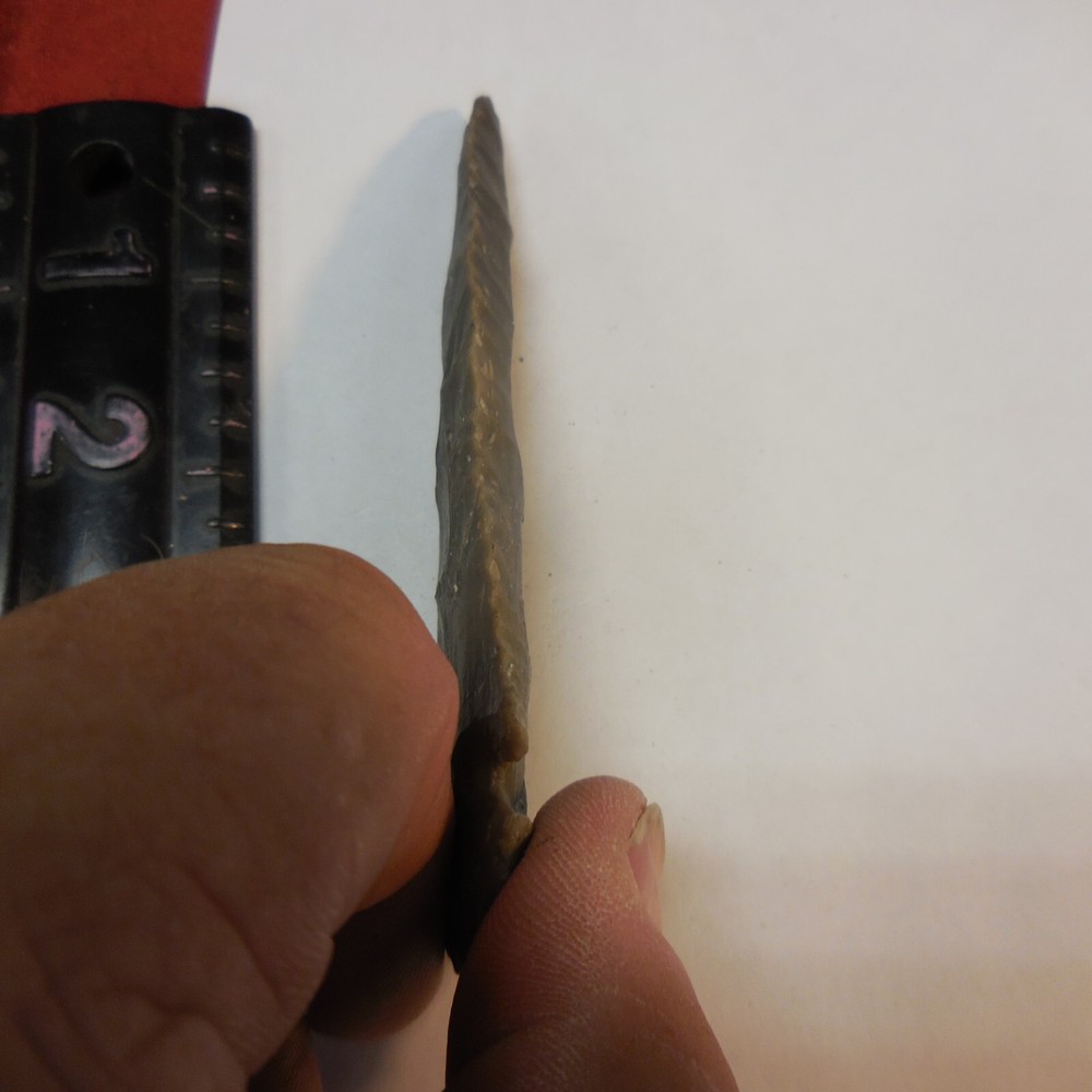 HORNSTONE BEVELED DOVETAIL POINT--CLASSIC FORM AND FLAKING