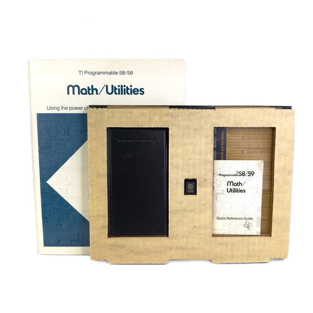 Texas Instruments Math Utilities Software Module For TI-58 TI-59 Calculator