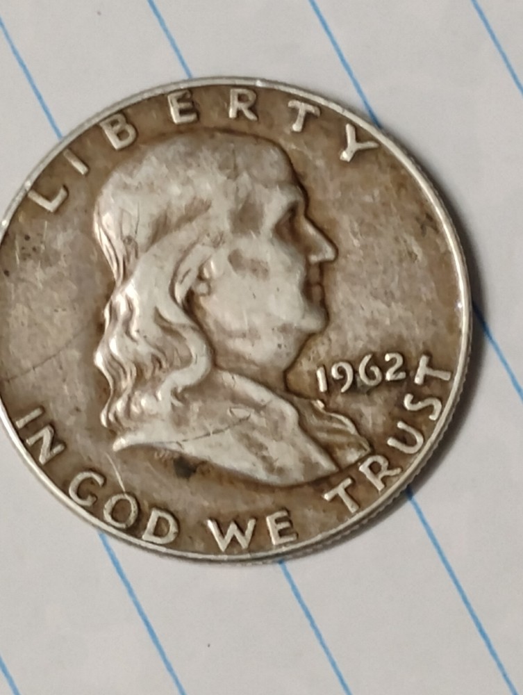 1962 d franklin half dollar nice coin with errors