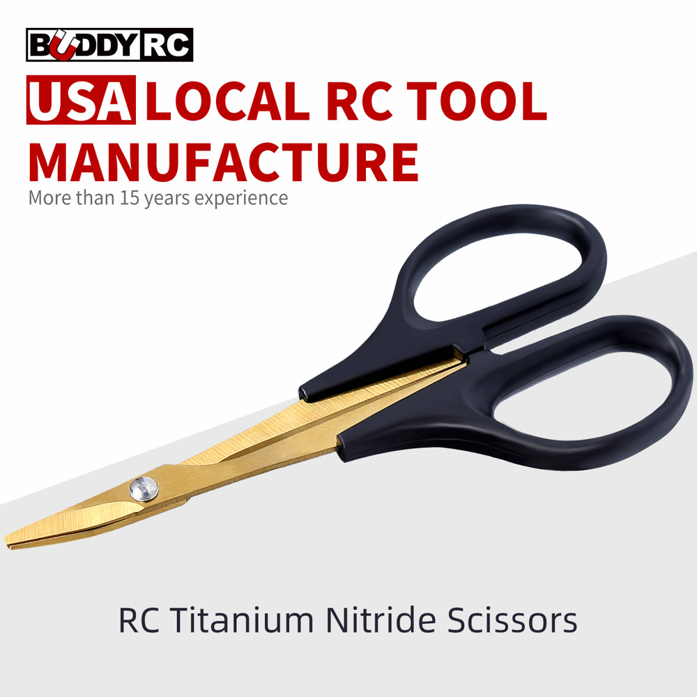 Heavy Duty Titanium Nitride Coating Scissors With Ergonomic Handle-Black