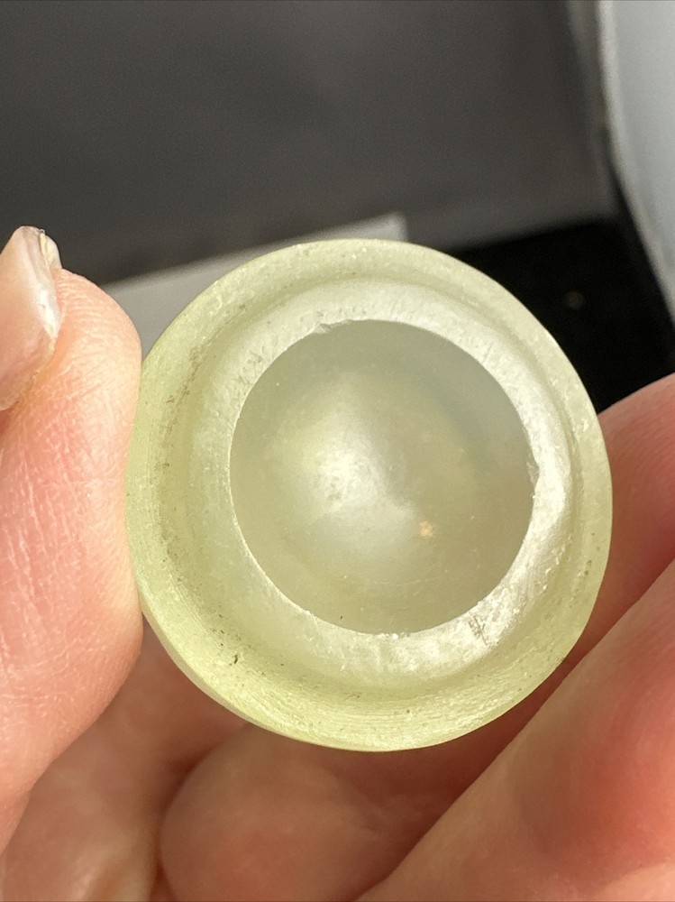Small Old Chinese Export Hand Carved Nephrite Jade Censer