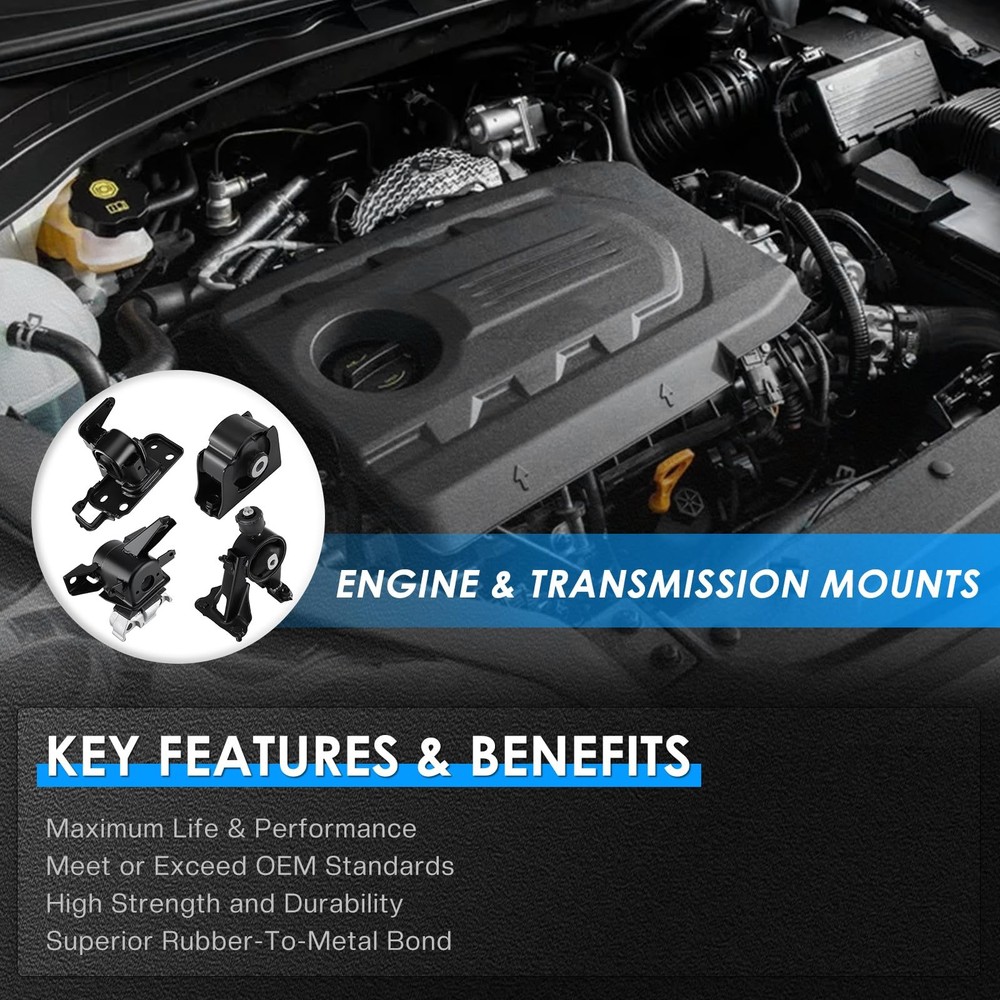 Engine Support Bracket for RAV4 2006-2008 2.4L 4WD Rubber Engine Mount