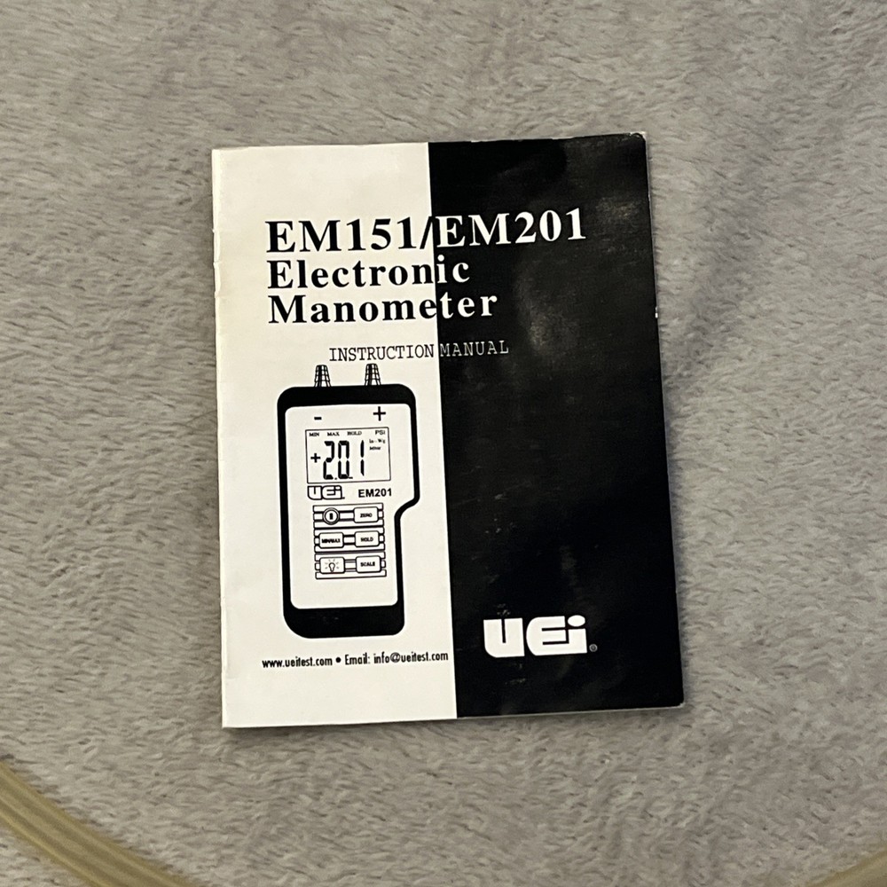 UEi Test Instruments EM201B Dual Input Differential Manometer