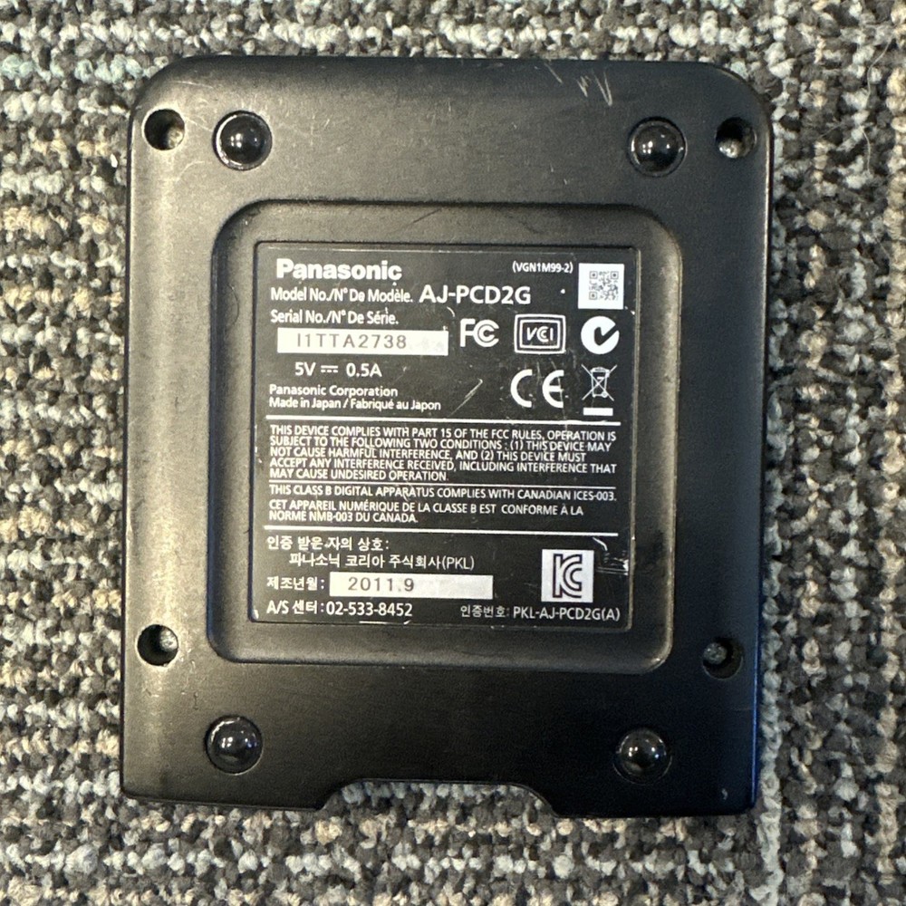 Panasonic AJ-PCD2G P2 Memory Card Reader USB 2.0 AJ-PCD2