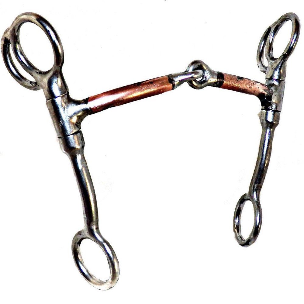 Bitmaster Smooth Copper Snaffle Tom Thumb Transition Bit 64905 5 inch Mouth