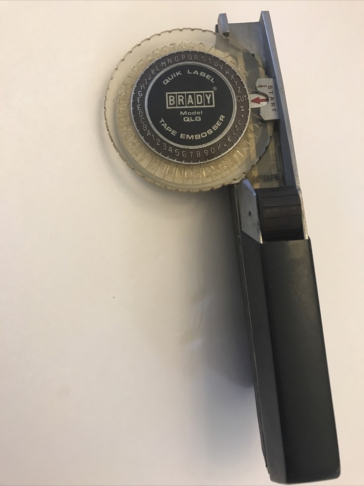 vintage brady label maker QLG- mcm