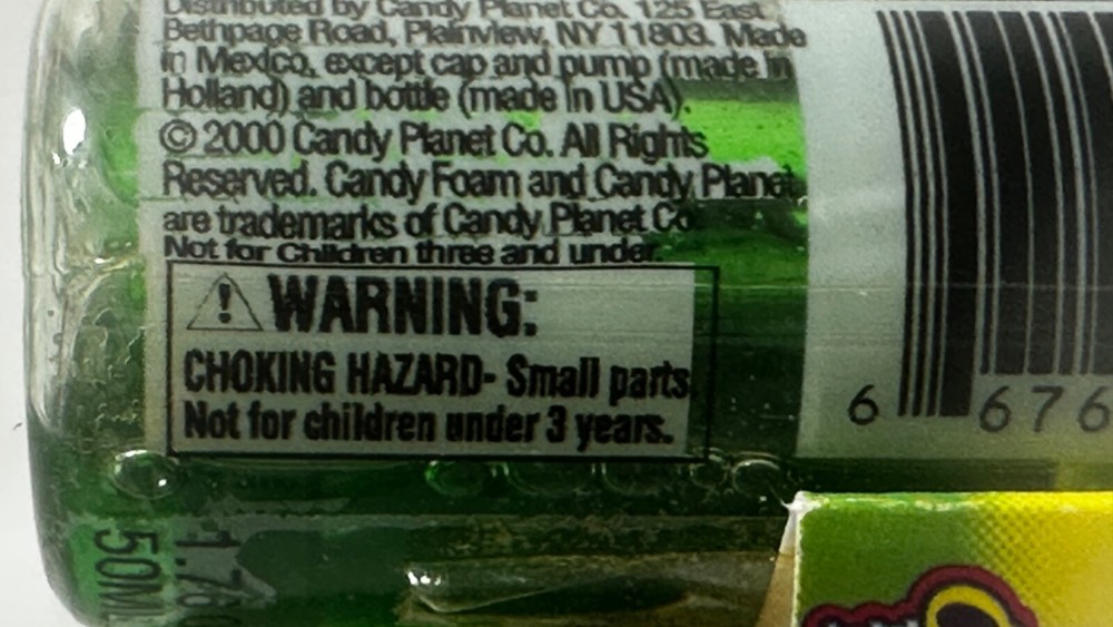 Candy Foam Mint & Unopened By The Candy Planet Co. from 2000