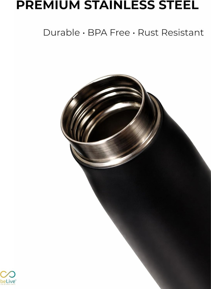Smart Water Bottle, Black, Digital Hydration Tracking, Live without Limits Colle