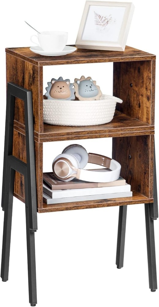 Nightstands Set of 2 Stackable End Table Side Table Bedside Tables W/ Open