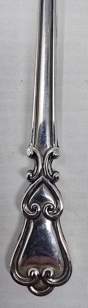 "Mr." & "Mrs." Wedding Cake Fork Set Stainless Steel 7" Heart Handle