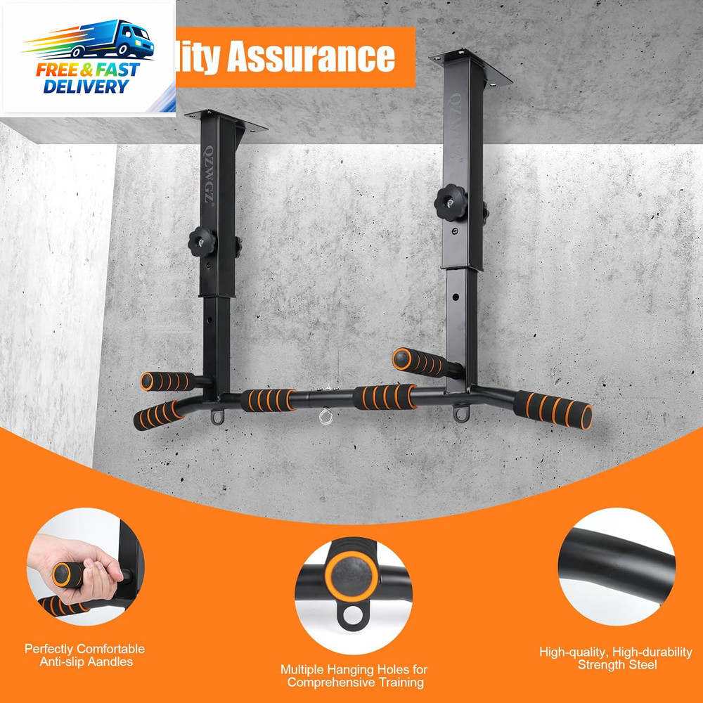 Height Adjustable Pull up Bar, Heavy Duty Pull up Bar, Barmount, Ceiling Mount,