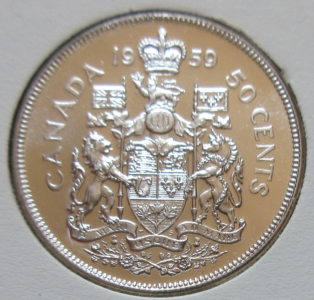 1959 Canada Silver PL YEAR Set. UNC COINS RJ