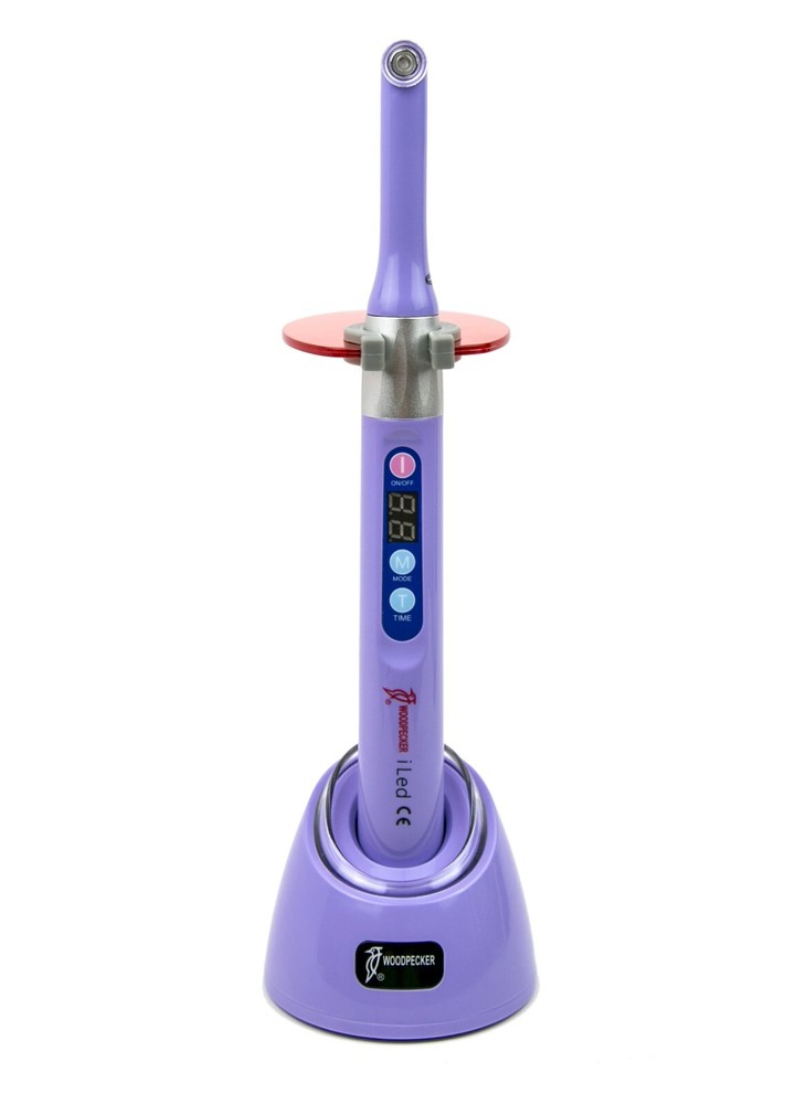 Woodpecker Dental Wireless iLED Curing Light Lamp 1 Sec Curing 2500mw Purple