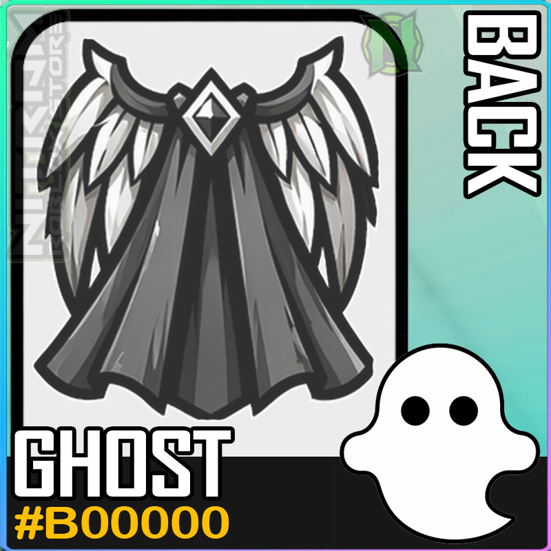 World Zero WZ - COSMETICS - #B00000 (GHOST) - BACK