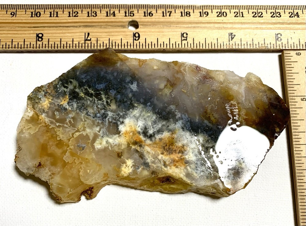 Graveyard Point Plume Agate With Copper Inclusions