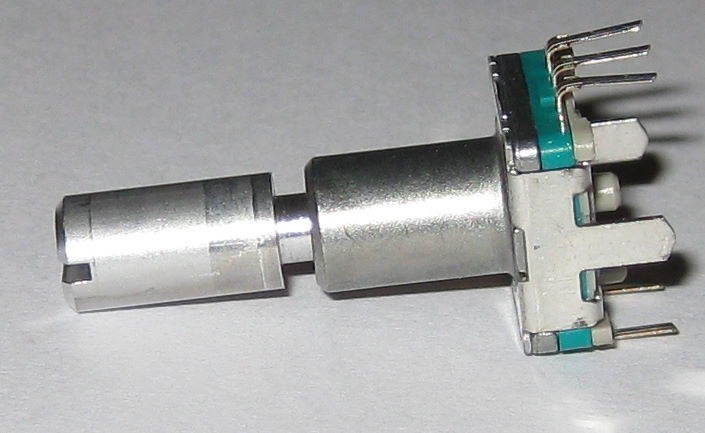 10 X Alps Endless Rotation Vertical 30 Detent Encoder Mom N.O. SPST Push Switch