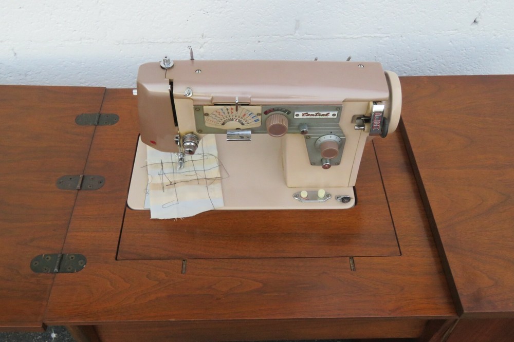 Mid Century Modern Writing Office Desk Sewing Machine by Centennial 2600
