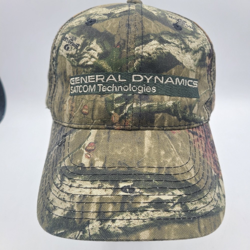 General Dynamics Satcom Mossy Oak Break Up Infinity Camo Adjustable Cap Hat